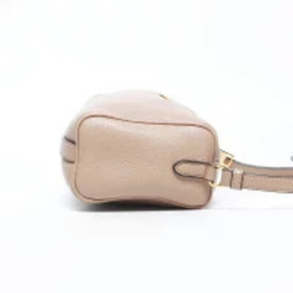 Prada Leather Pochette Vitello Shoulder Bag Beige - Picture 5 of 13